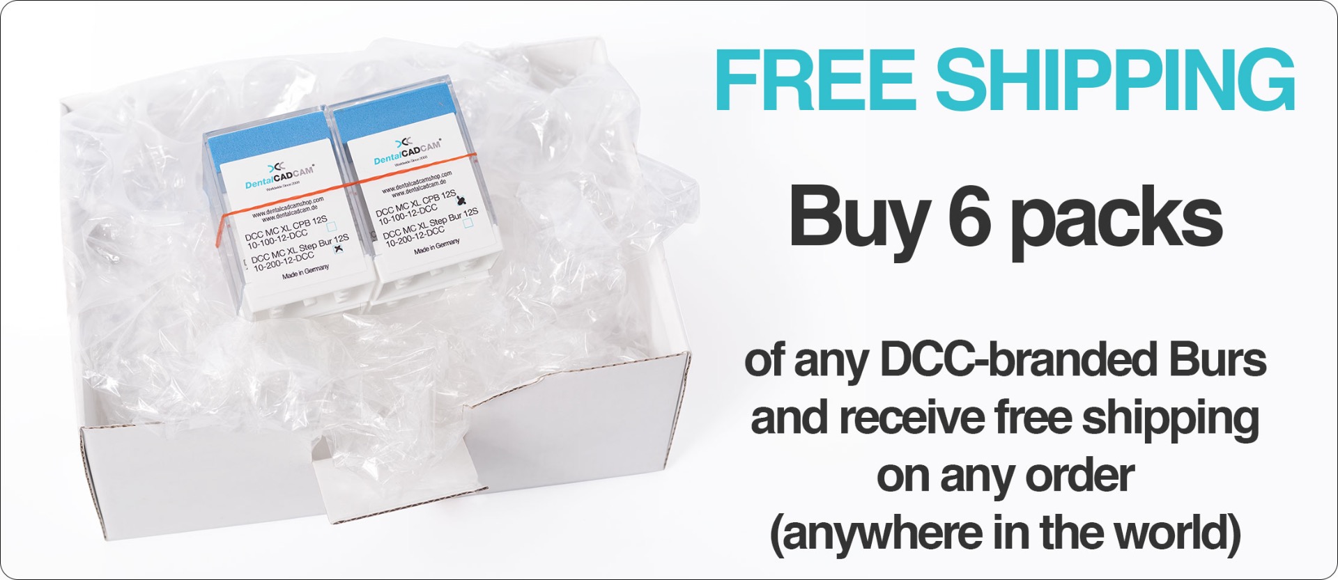 Free Shipping with DCC Burs